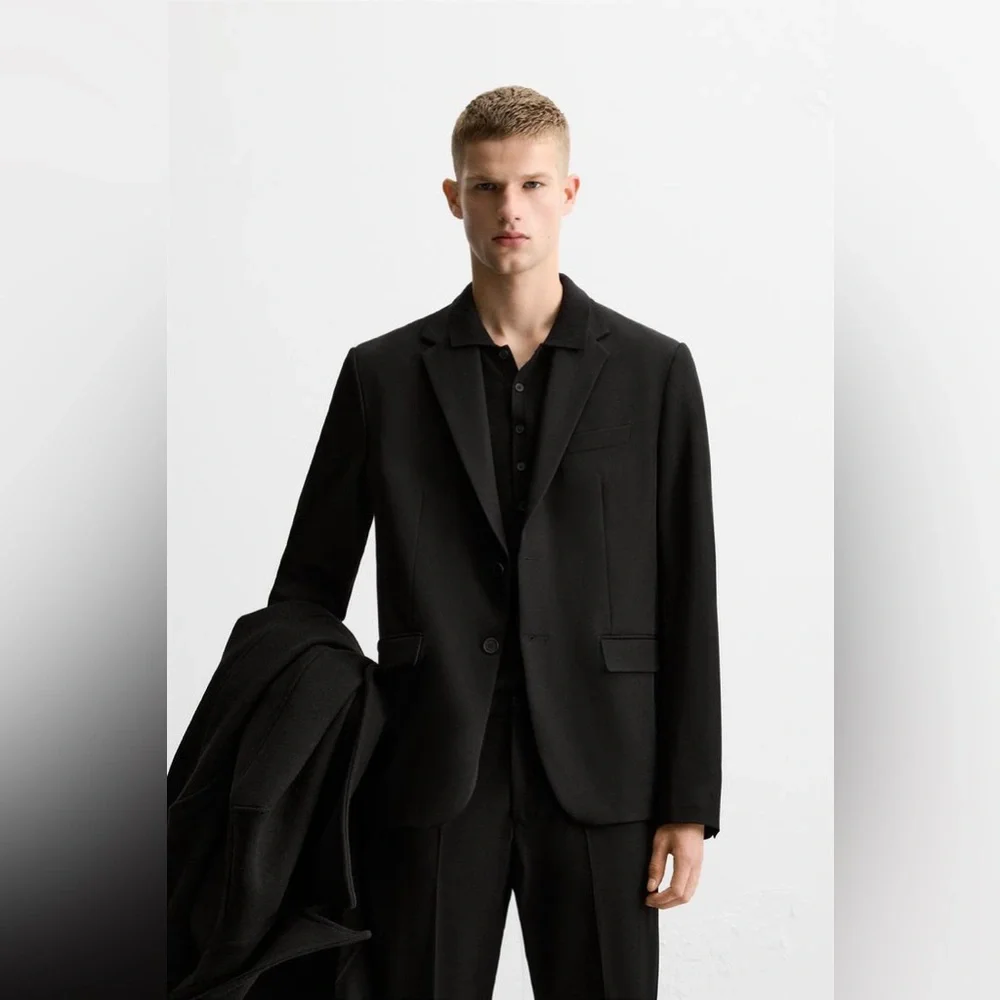 Zara COMFORT SUIT JACKET Size 42